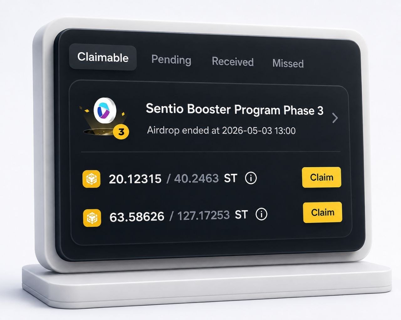 Sentio (ST) Booster Program